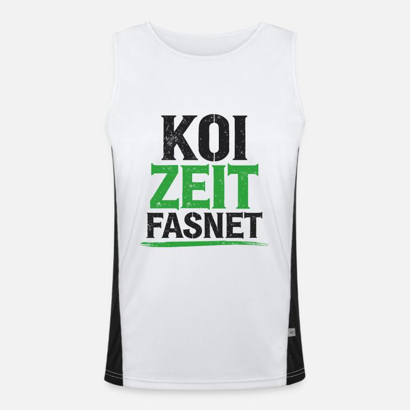 Koi Zeit Fasnet - Carnival Carnival Men's Functional Contrast Tank Top 