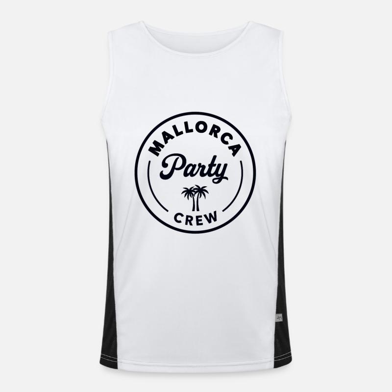 Mallorca Party Crew Summer, Sun & Party Feeling Men's Functional Contrast Tank Top 