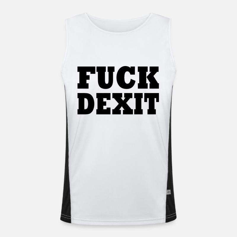 Fuck dexit Débardeur respirant contrasté Homme 