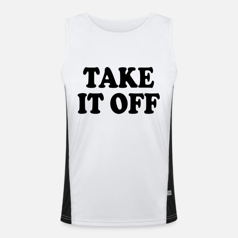 Take it off Funktionelles Kontrast-Tank Top für Männer 