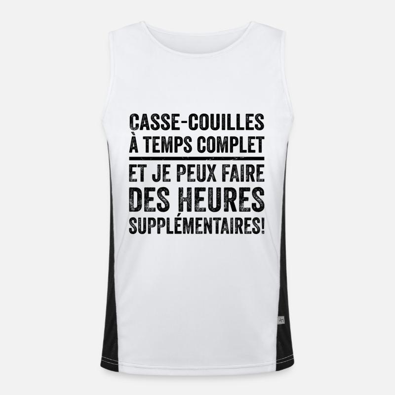 Casse-couilles À Temps Complet Débardeur respirant contrasté Homme 