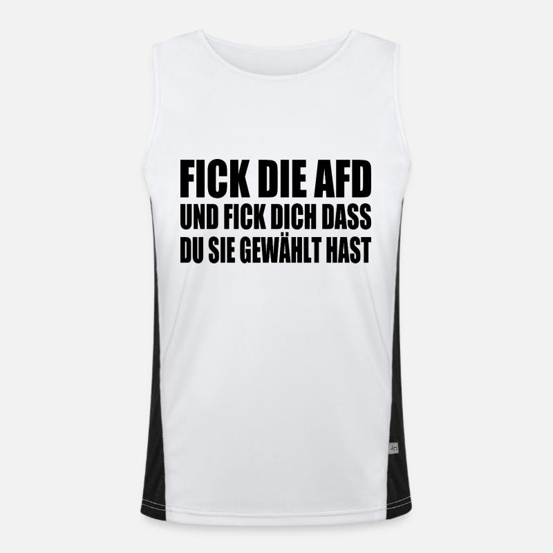fick die afd Funktionelles Kontrast-Tank Top für Männer 