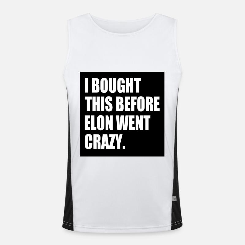 i bought this before elon went crazy Men's Functional Contrast Tank Top 