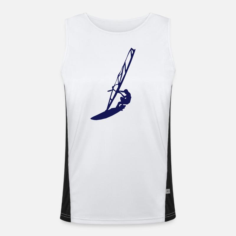 surfer Funktionelles Kontrast-Tank Top für Männer 