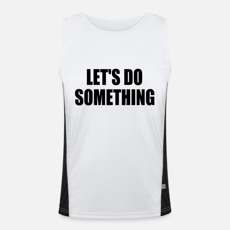 lets do something Funktionelles Kontrast-Tank Top für Männer 