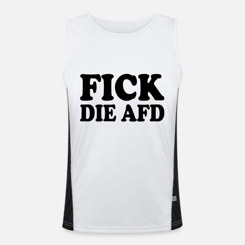Fick die afd Funktionelles Kontrast-Tank Top für Männer 