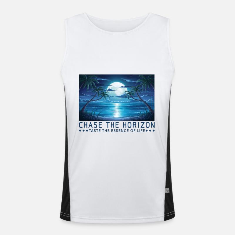 À la poursuite de l’horizon Dicton Dicton Devise Débardeur respirant contrasté Homme 