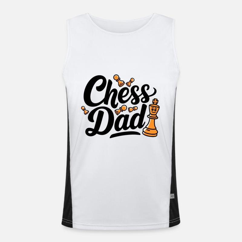 Chess Dad Chess Dire Citation Débardeur respirant contrasté Homme 