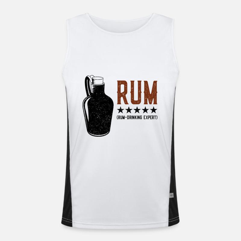 Rhum - Drinking Expert Rumtrinker Débardeur respirant contrasté Homme 