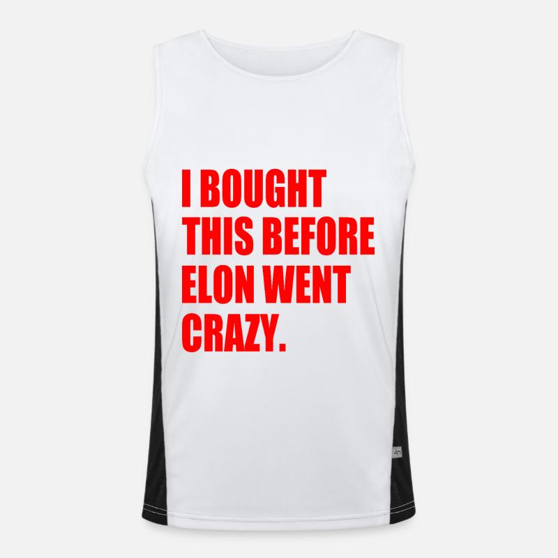 i bought this before elon went crazy Débardeur respirant contrasté Homme 
