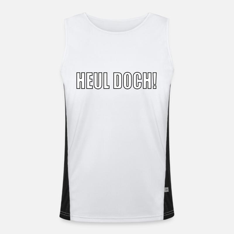 heul doch Funktionelles Kontrast-Tank Top für Männer 