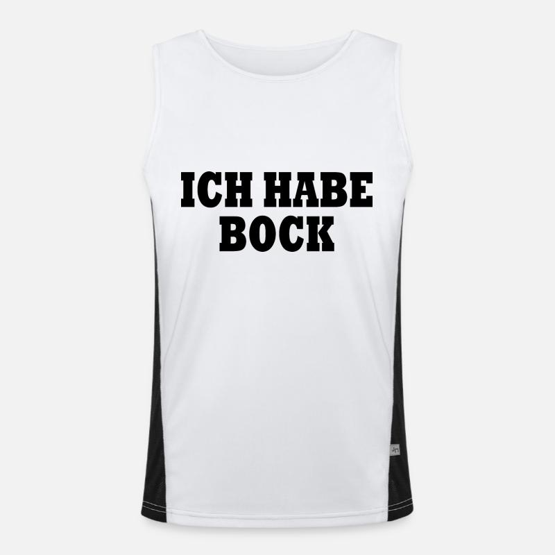 Ich habe bock Funktionelles Kontrast-Tank Top für Männer 