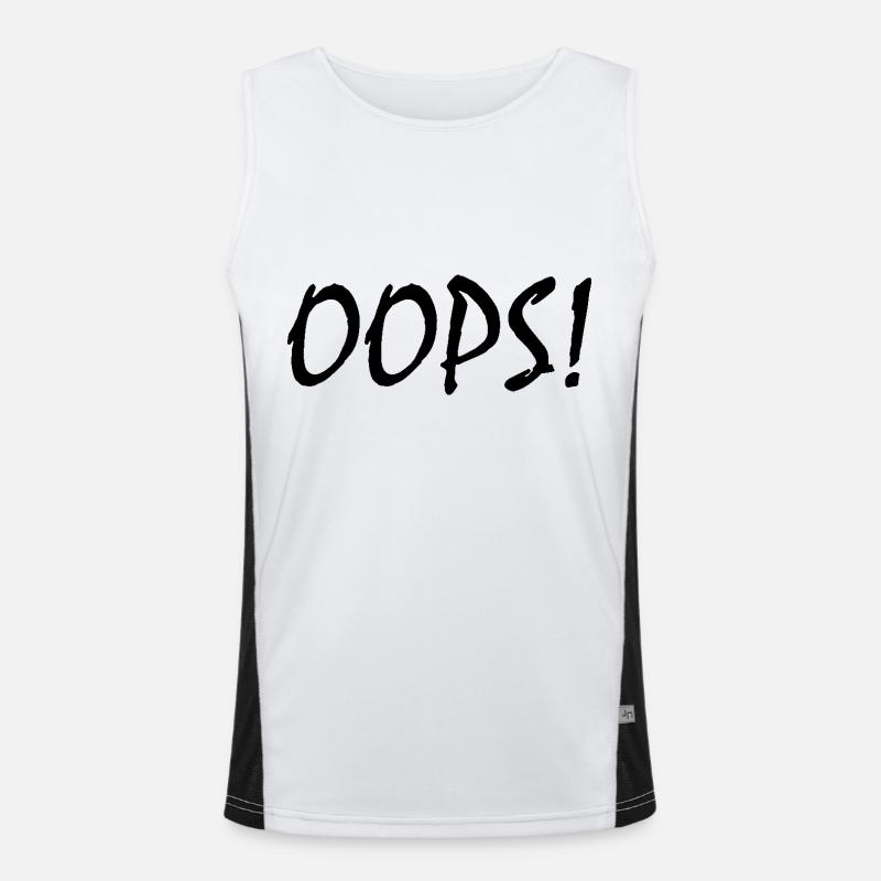 Oops Funktionelles Kontrast-Tank Top für Männer 