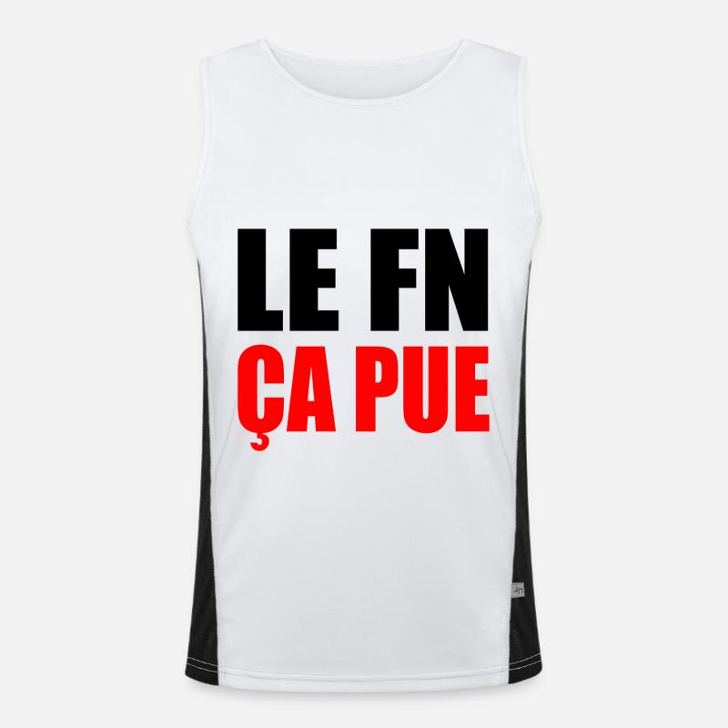 Der FN stinkt Funktionelles Kontrast-Tank Top für Männer 