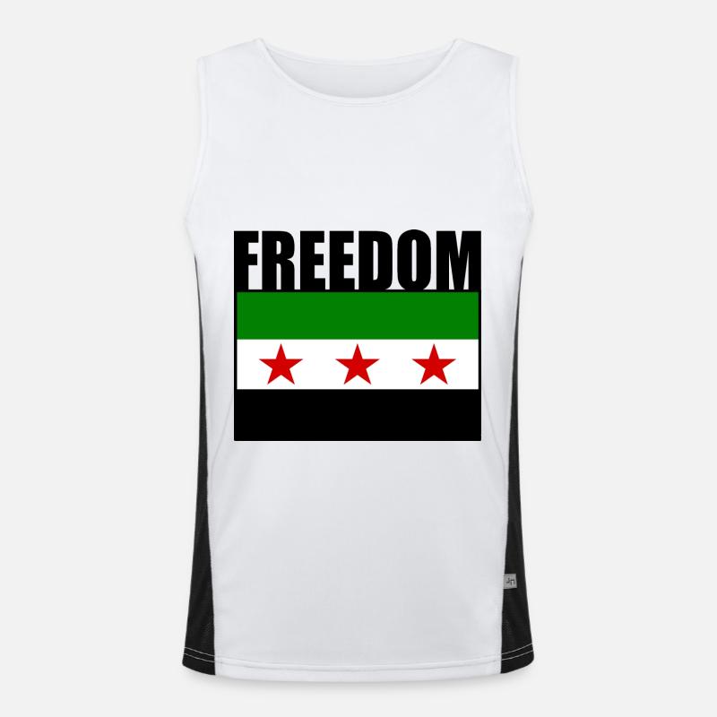syrien Funktionelles Kontrast-Tank Top für Männer 