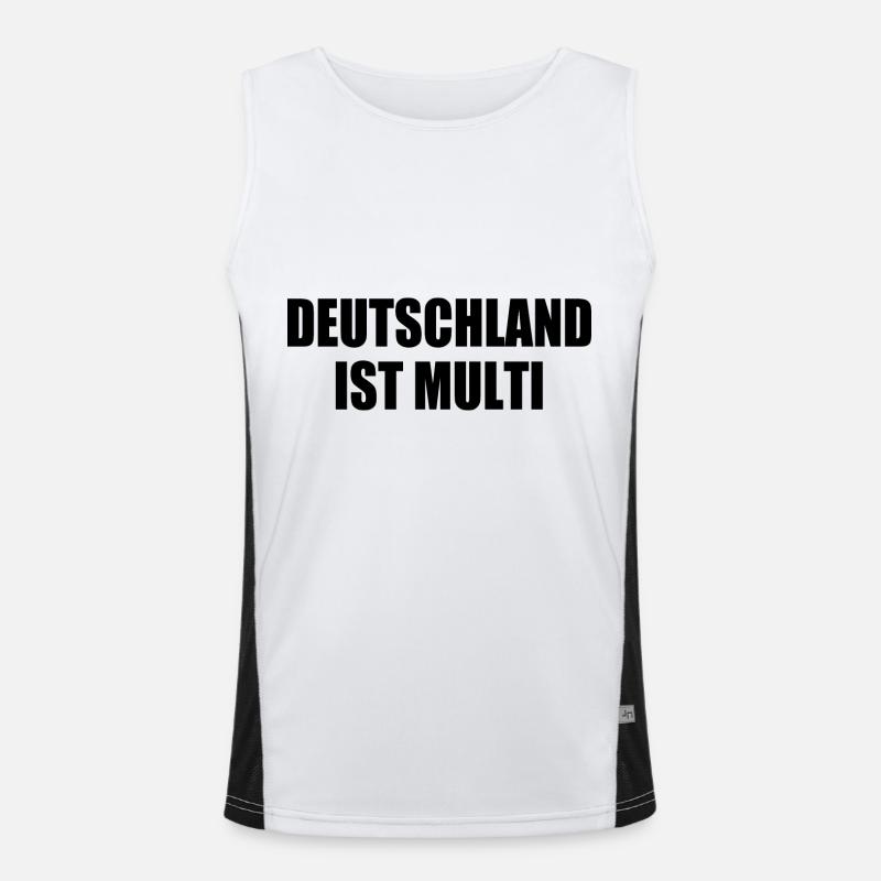 Deutschland ist multi Funktionelles Kontrast-Tank Top für Männer 