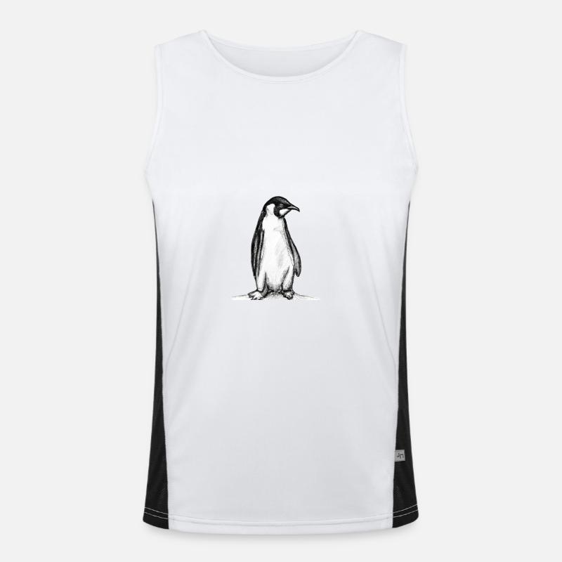 Penguin Illustration Débardeur respirant contrasté Homme 