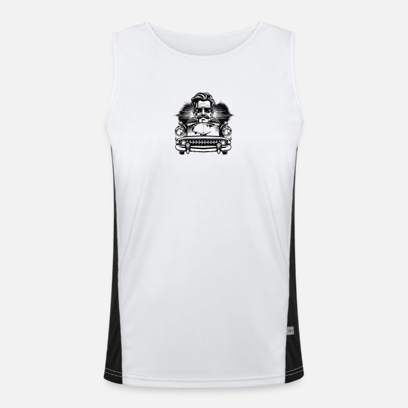 Rockabilly Oldtimer Débardeur respirant contrasté Homme 