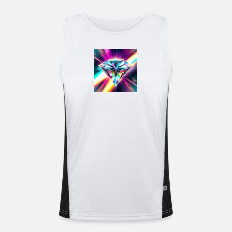 Diamant Funktionelles Kontrast-Tank Top für Männer 