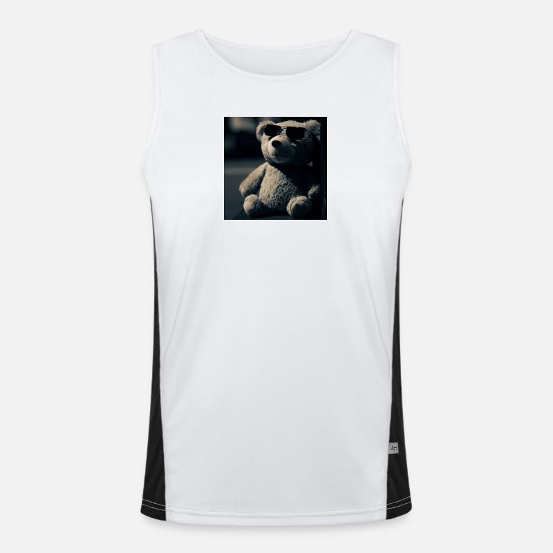 Teddy Cool Funktionelles Kontrast-Tank Top für Männer 