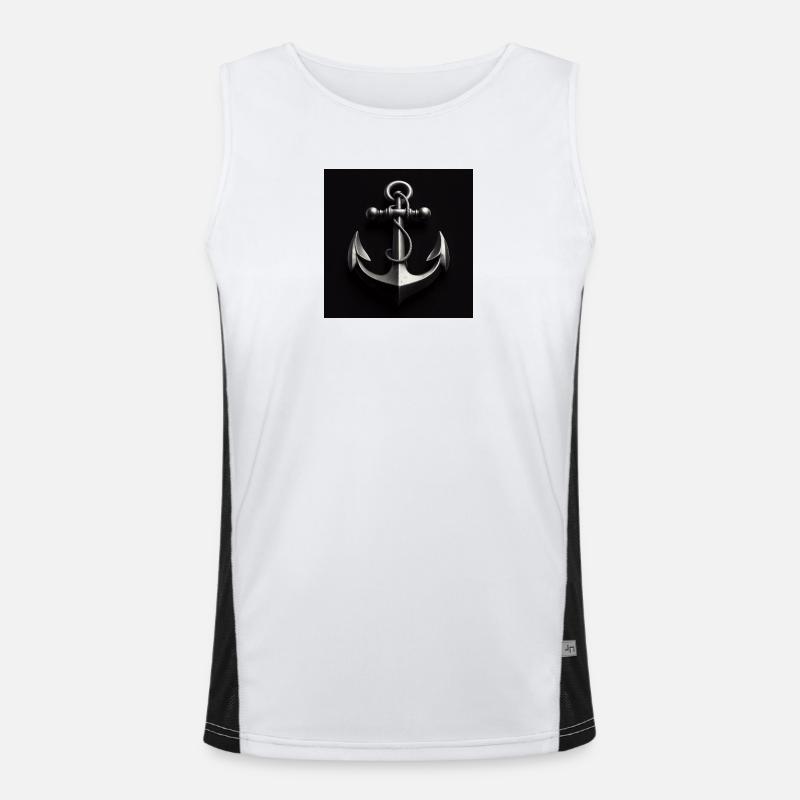 Anchor maritime Men's Functional Contrast Tank Top 