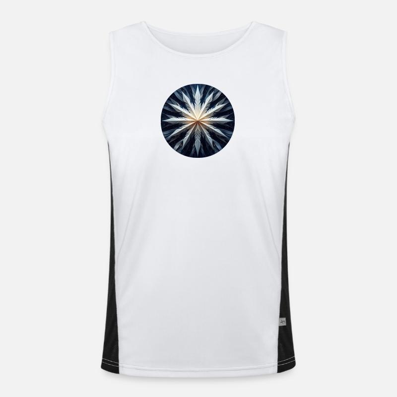Star Paper Art Men's Functional Contrast Tank Top 