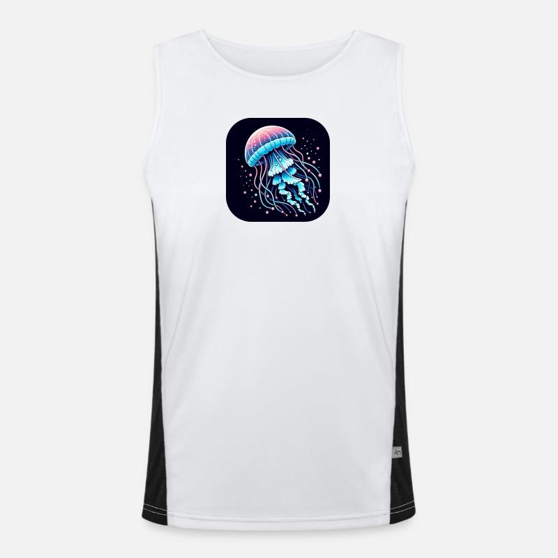 Méduse de dessin animé Débardeur respirant contrasté Homme 