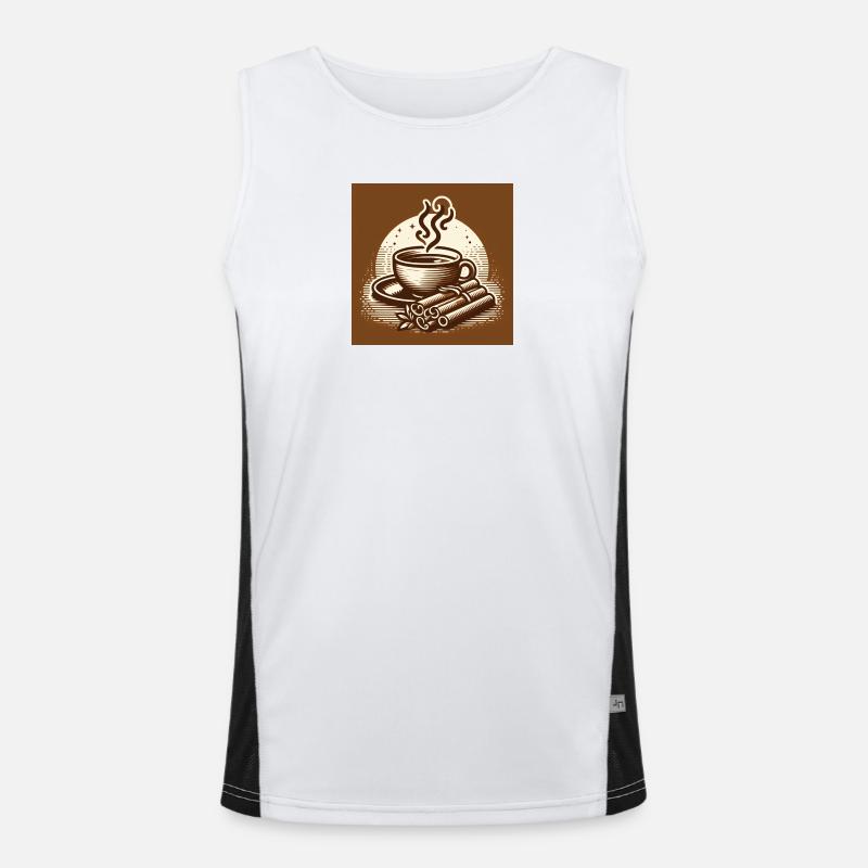 Teezeit Funktionelles Kontrast-Tank Top für Männer 