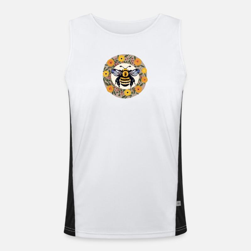fat bumblebee Men's Functional Contrast Tank Top 