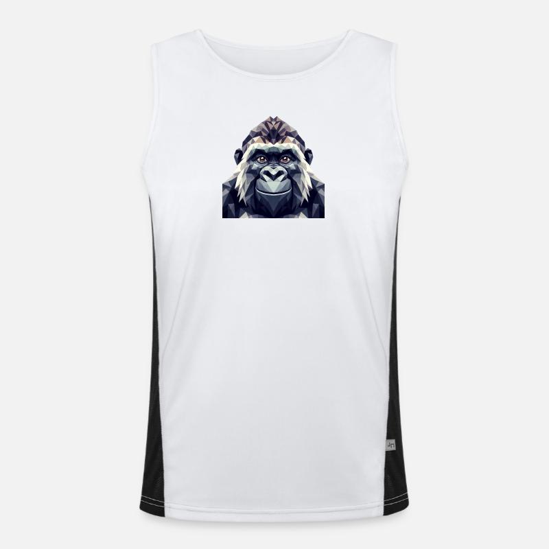 A Polygon Style Monkey Men's Functional Contrast Tank Top 
