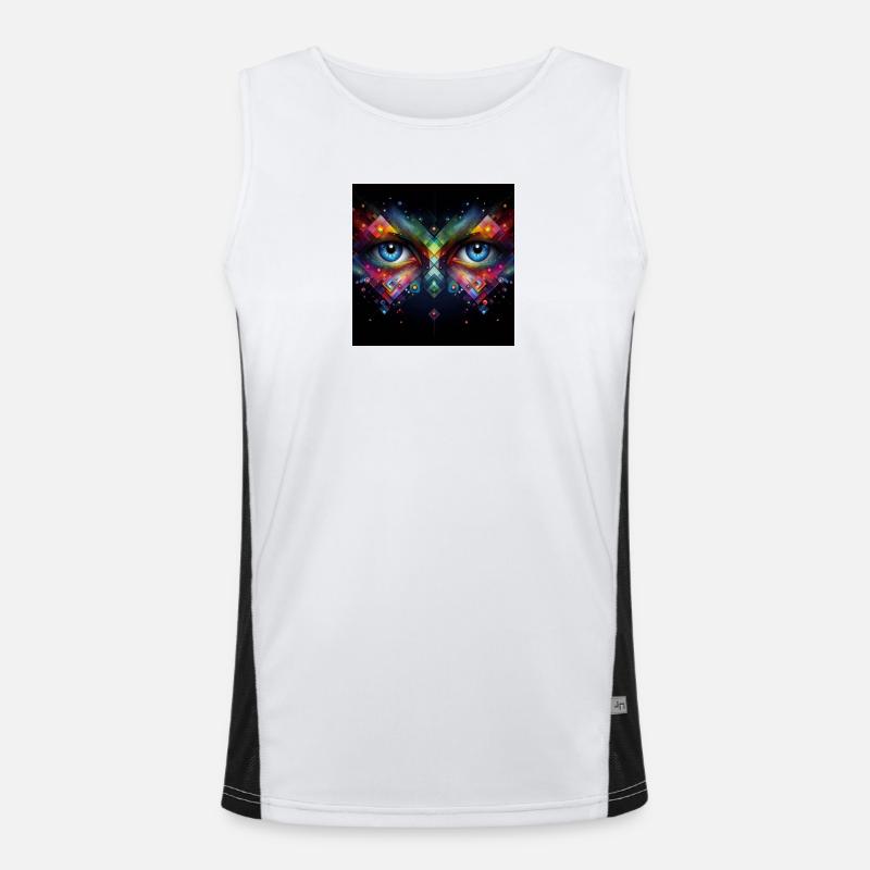 Augen 1 Funktionelles Kontrast-Tank Top für Männer 