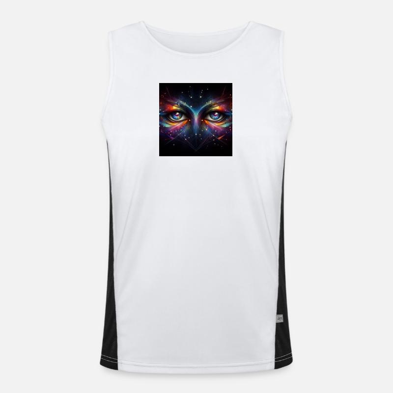 Augen 3 Funktionelles Kontrast-Tank Top für Männer 