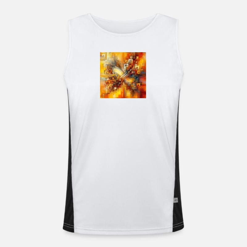Squares 3 Men's Functional Contrast Tank Top 