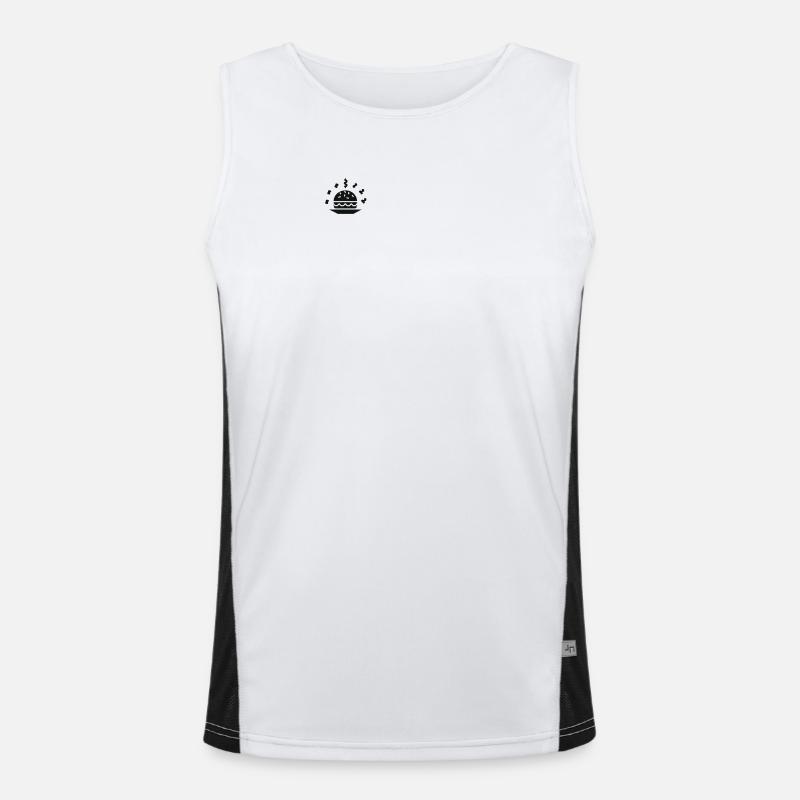 Burger Funktionelles Kontrast-Tank Top für Männer 