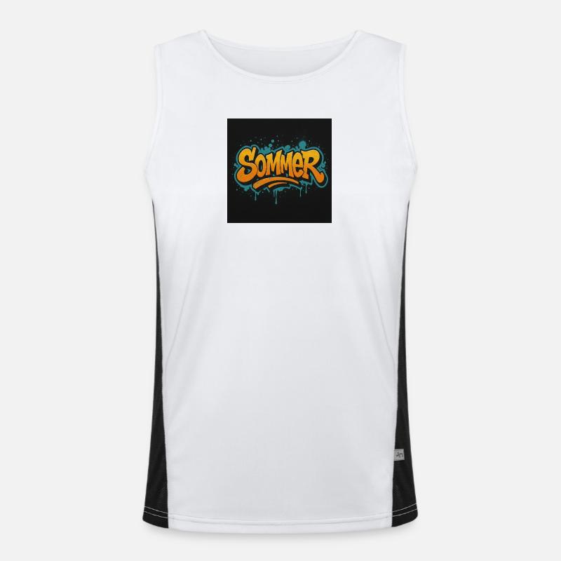 Sommer Funktionelles Kontrast-Tank Top für Männer 