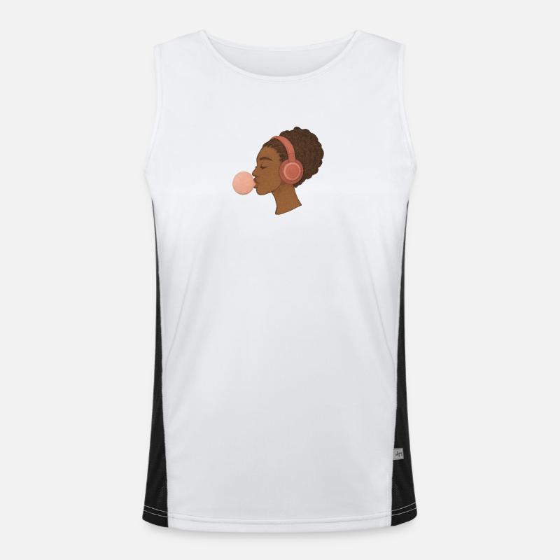 Musik Funktionelles Kontrast-Tank Top für Männer 