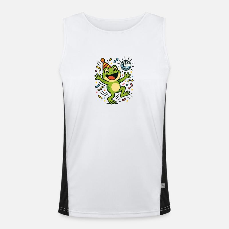 Party Frog Men's Functional Contrast Tank Top 
