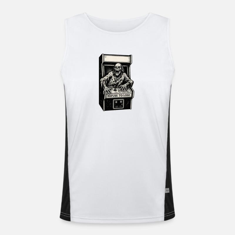 Arcade-Skelett Funktionelles Kontrast-Tank Top für Männer 