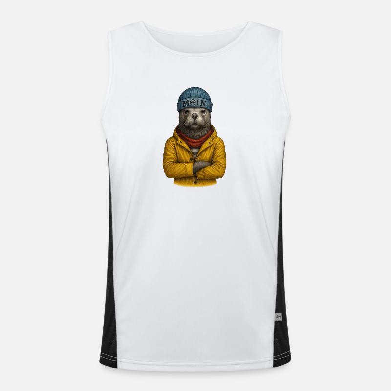 Sea Bear in Moin Design Men's Functional Contrast Tank Top 
