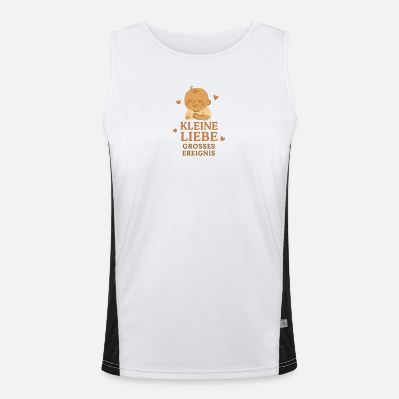 Kleine Liebe Grosses Ereingnis Funktionelles Kontrast-Tank Top für Männer 
