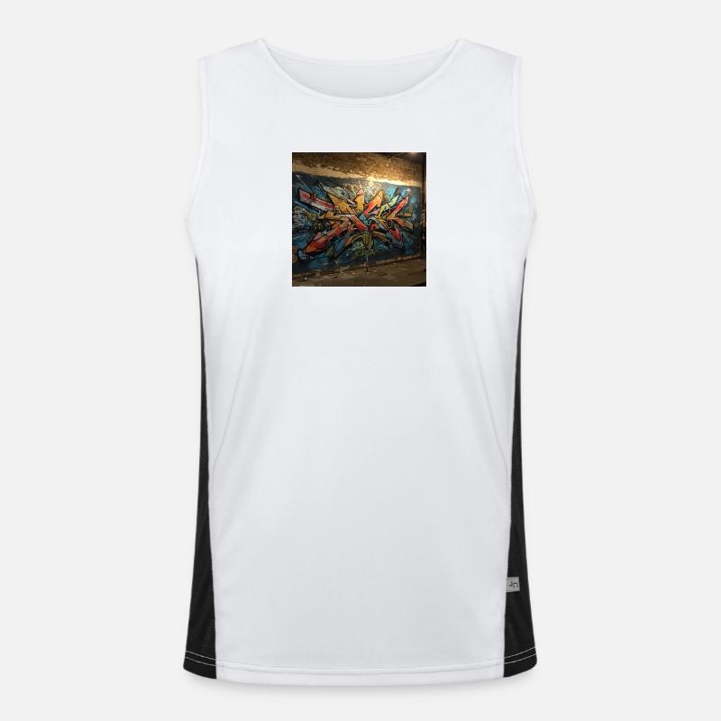 Explosion d’énergie dans des couleurs vives Débardeur respirant contrasté Homme 