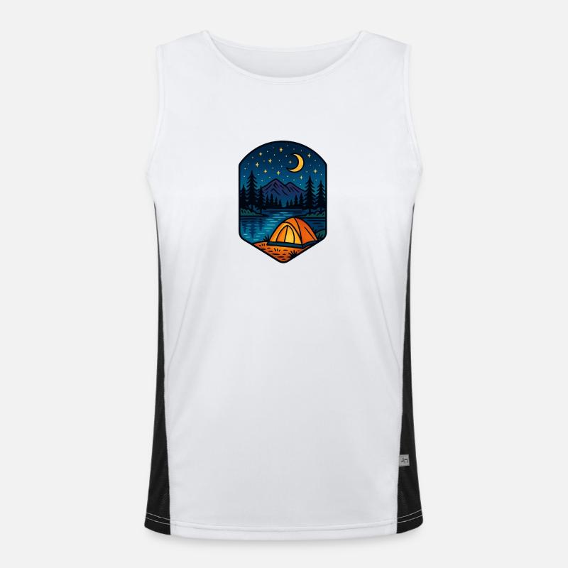 Flucht aus dem Sternensee Funktionelles Kontrast-Tank Top für Männer 