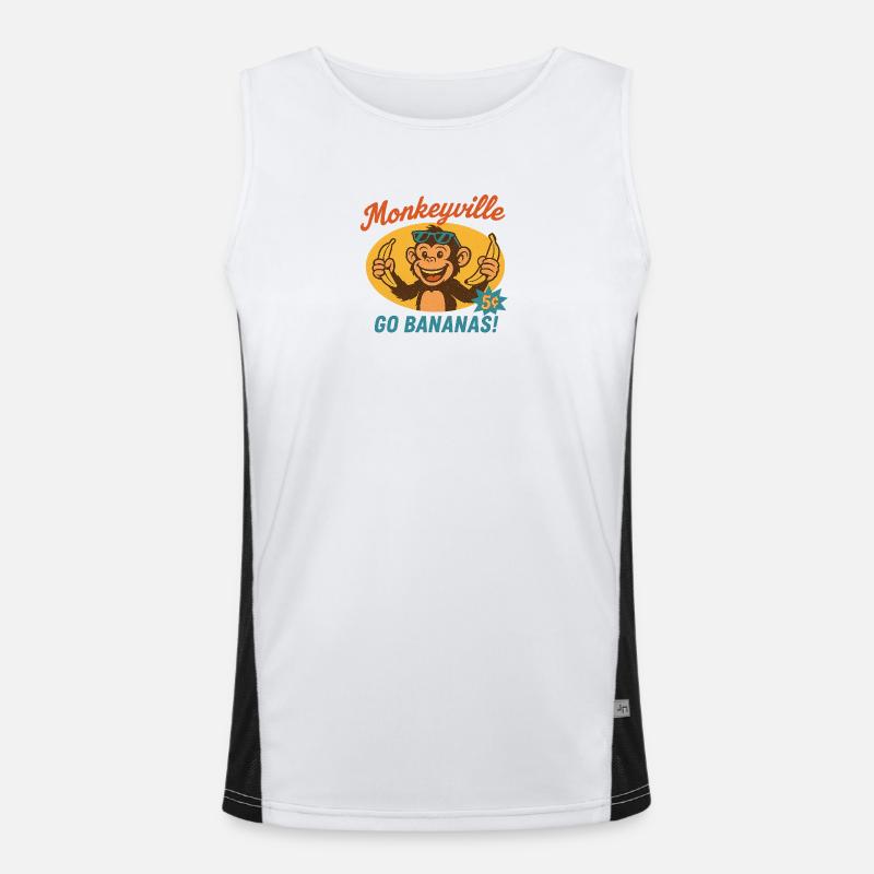 Monkey - Monkeyville Men's Functional Contrast Tank Top 
