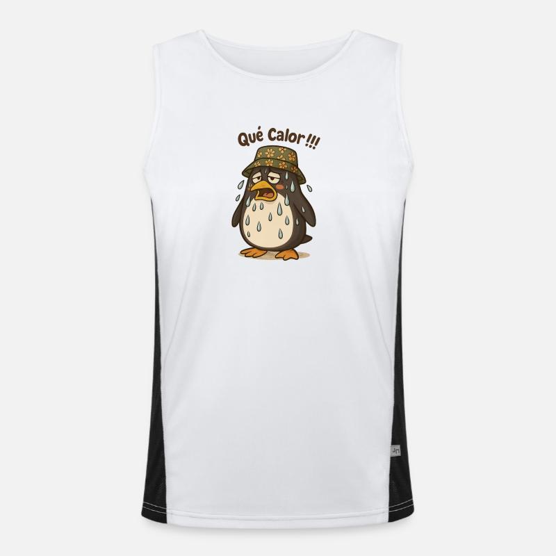 qué calor ! Débardeur respirant contrasté Homme 