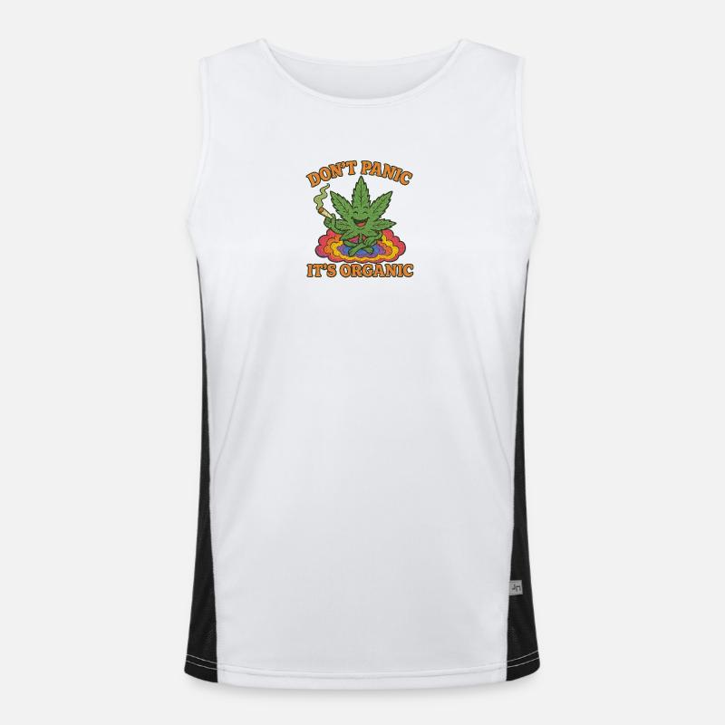 Peace, Puff & Plants Men's Functional Contrast Tank Top 