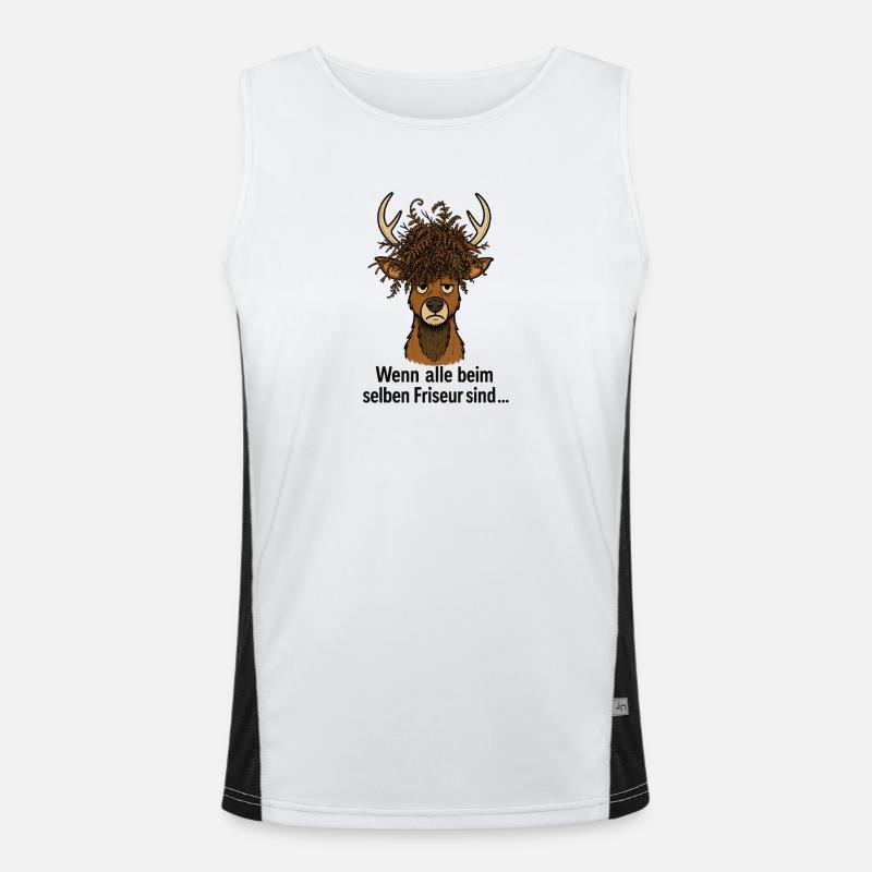 Coiffeur Hirsch Horst Débardeur respirant contrasté Homme 