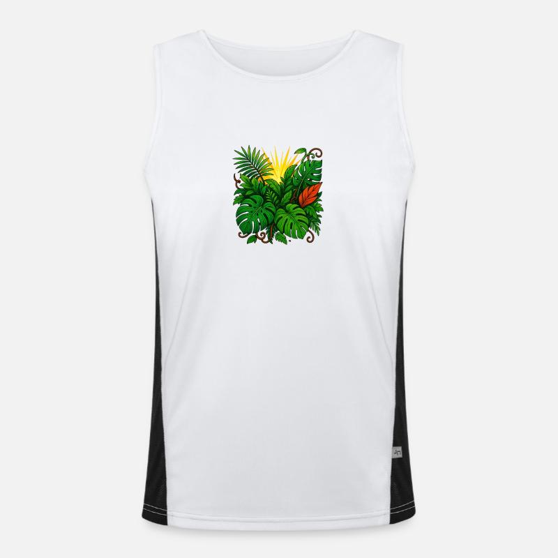 Sunbeam Jungle Burst Men's Functional Contrast Tank Top 