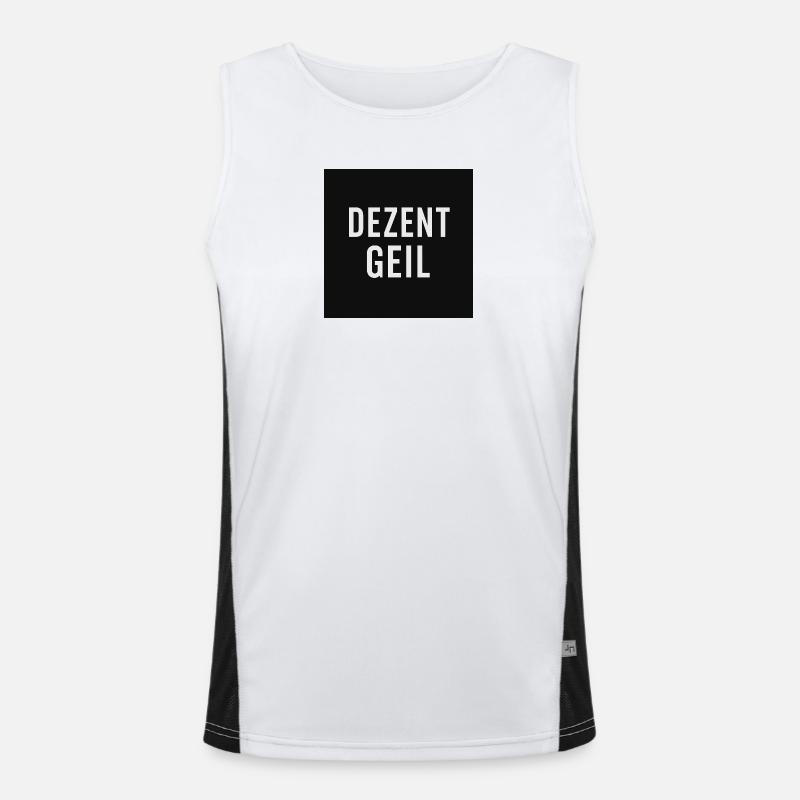 Dezent Geil Slogan Design Funktionelles Kontrast-Tank Top für Männer 