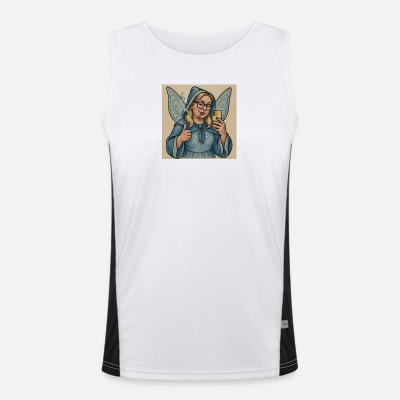 Pato die Fee Funktionelles Kontrast-Tank Top für Männer 