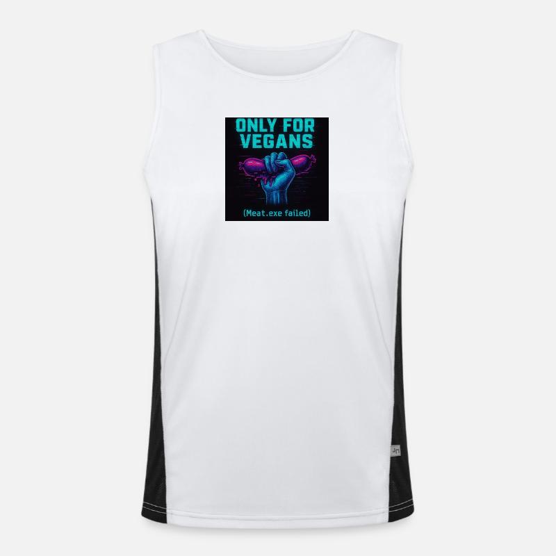 Only for vegans Funktionelles Kontrast-Tank Top für Männer 